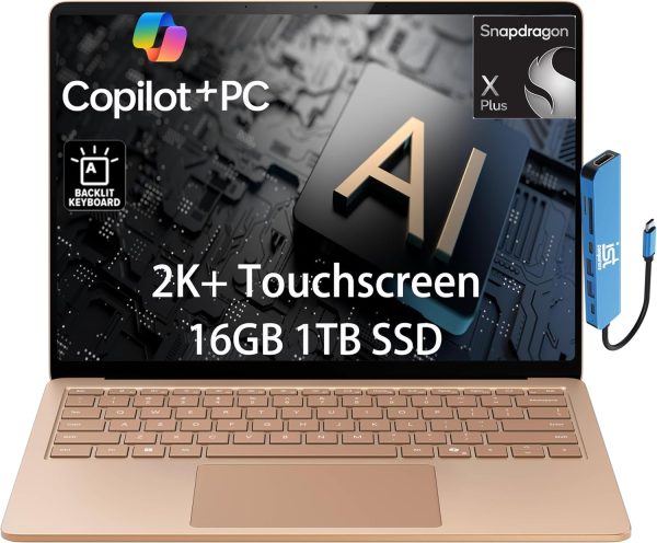 Anniversary Celebration while stocks last:Microsoft Surface Laptop 7 AI Copilot+ PC for Business (13.8" 2K+ Touchscreen, Snapdragon X Plus (> Intel i7-1355U), 16GB, 1TB SSD)...