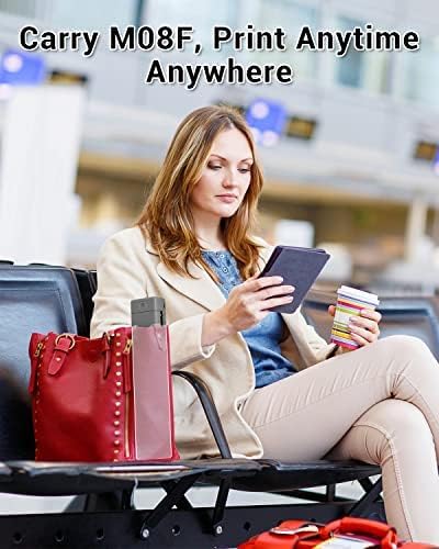 Anniversary Celebration while stocks last:Phomemo M08F A4 Portable Thermal Printer, Supports 8.26"x11.69" A4 Thermal Paper, Wireless Mobile Travel Printers for Car & Office,...