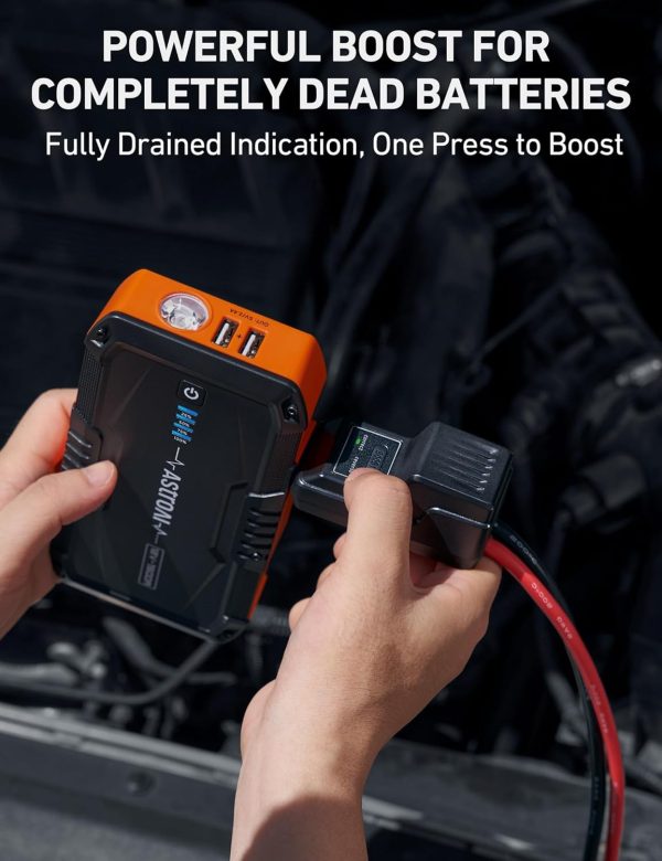 Big Summer Sale Limited Time Offer AED 99د.إ:AstroAI S8 Car Battery Booster Jump Starter Power Pack,1500A 12V Portable Car Jump Starter Power Bank for Up to 6.0L Petrol & 3.0L...
