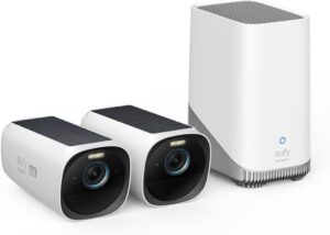 Limited-Time Sale for Summer Surprises AED 99د.إ：eufy Security eufyCam 3 2-Cam Kit, Security Camera Outdoor Wireless, 4K Camera with Integrated Solar Panel, Forever Power, Face...