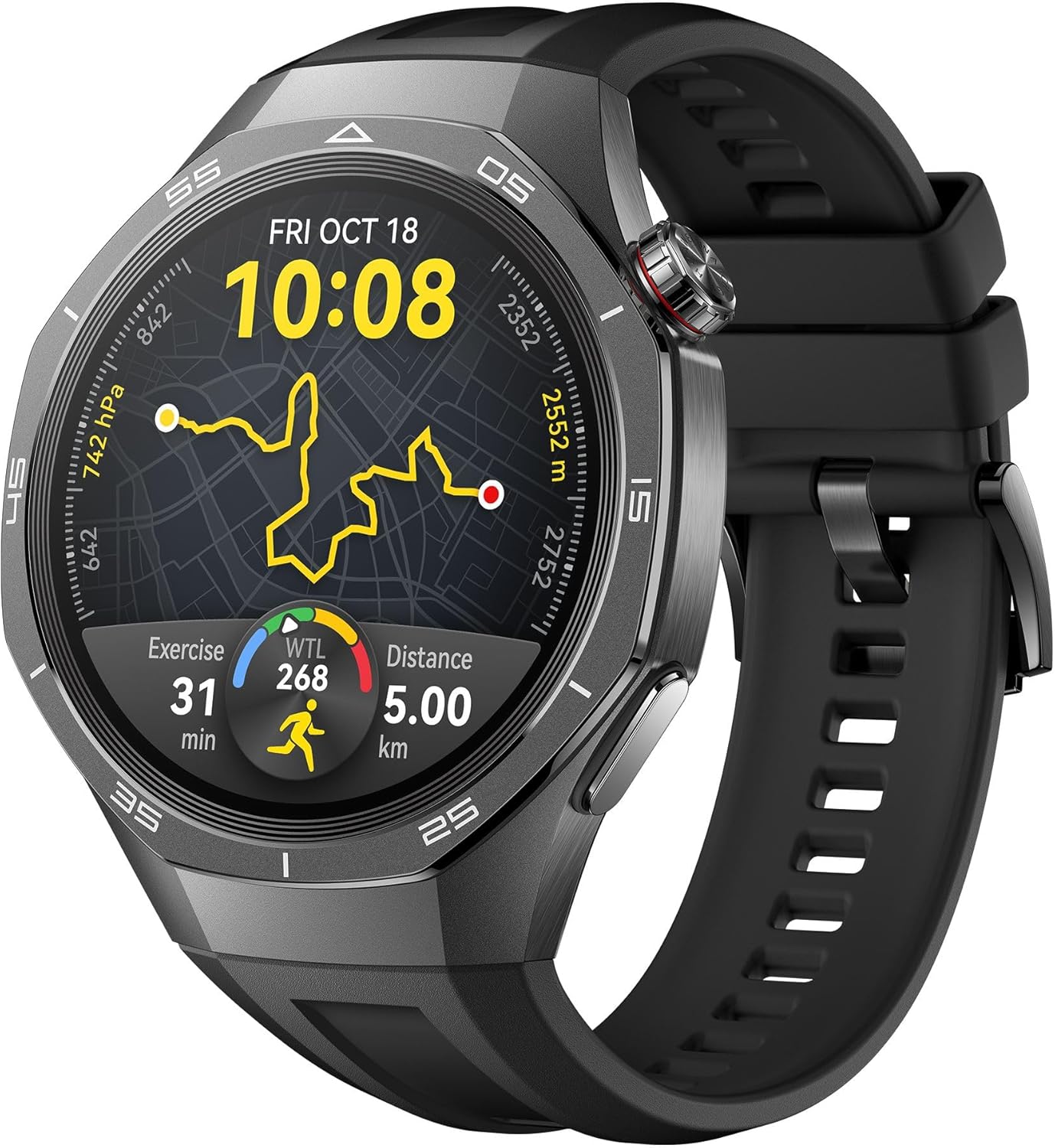 Limited-Time Sale for Summer Surprises AED 99د.إ:HUAWEI WATCH GT5 Pro 46 mm Smartwatch, Sharp-Edged Design, upto 14 Days Battery Life, Pro-level Sports Watch, Health Tracking,...