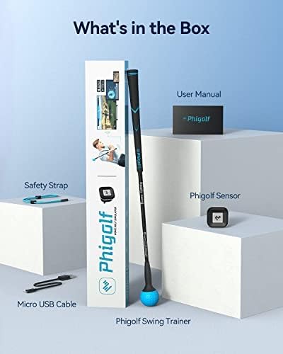 Limited-Time Sale for Summer Surprises AED 99د.إ:PHIGOLF Phigolf2 Golf Simulator with Swing Stick for Indoor & Outdoor Use, Golf Swing Trainer with Upgraded Motion Sensor & 3D...