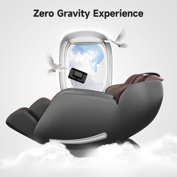Limited-Time Sale for Summer Surprises AED 99د.إ :Real Relax Massage Chair Favor-06, Full Body Zero Gravity SL-Track Shiatsu Massage Recliner Chair with APP Control, Brown