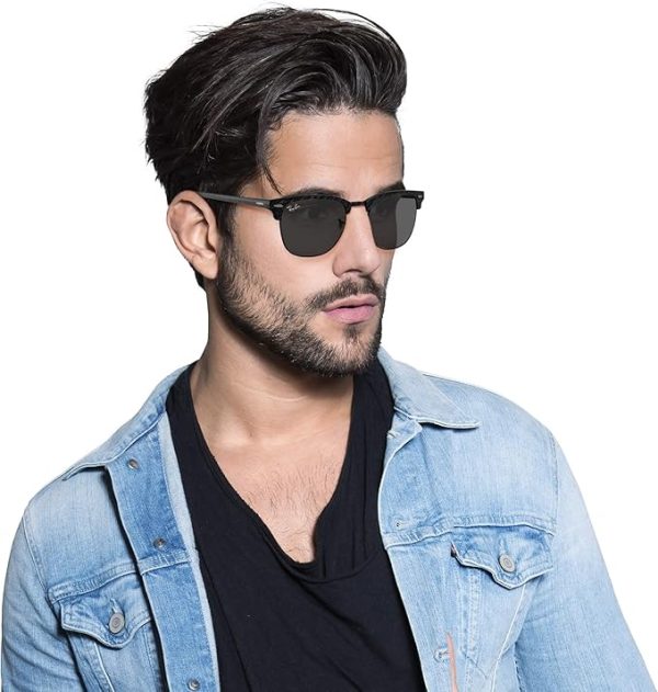 Limited-Time Sale for Summer Surprises AED 99.00د.إ :Ray-Ban Rb3016 Clubmaster Square Blue Light Filtering Everglasses