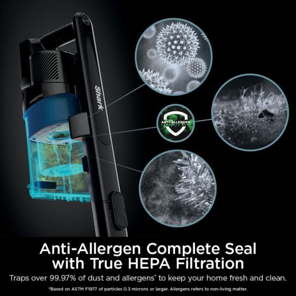 Shark PowerPro Plus Cordless Stick Vacuum, Lightweight, Rechargeable, FloorDetect Technology, HEPA Filter, Up to 50-Minute Runtime, Powerful Pet Hair Pickup, Carpets & Hard...