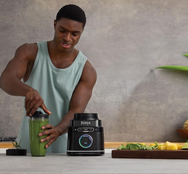 Summer Final Clearance Just AED 99د.إ:Ninja 2-in-1 Detect Power Blender Pro & Single Serve, 1200W Blender With Jug, & 2x Single Serve Cups, Blend Smoothies, Chop Vegetables &...