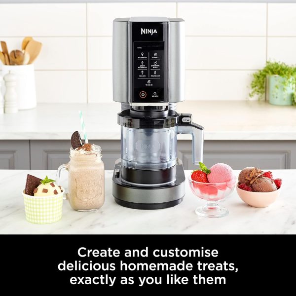 Summer Final Clearance Just AED 99د.إ:Ninja CREAMi, Ice Cream Maker, Gelato, Sorbet,Milkshakes, Mix-ins, Smoothie Bowls & More, 7-in-1, Ice Cream Pints, Pint lid, Healthy Ice...