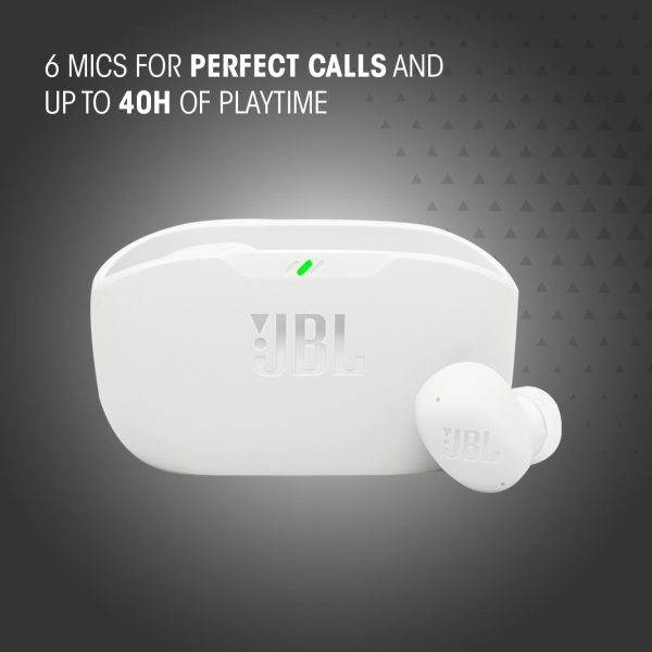 While Stocks Last:JBL Wave Buds 2, Wireless Noise Cancelling Bluetooth Earbuds with 40 Hours Playtime, JBL Pure Bass Sound, Smart Ambient Technology, IP54 Water and Dust...