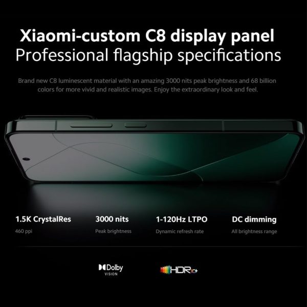 Xiaomi 14 5G (512GB + 12GB) (Global Version) Unlocked Worldwide (for Tmobile Mint Tello & Global) 50MP Triple Pro Leica Camera 6.36" 144Mhz (White)