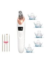 Newest Blackhead Remover Pore Vacuum Upgraded Facial Pore Cleaner 5 Suction Power 5 Probes USB Rechargeable Blackhead Vacuum Kit Electric Acne Extractor Tool for Women and Men