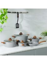 Chef Master 10 Piece Non stick Cookware Set With 5 Layer Granite Coating DC2284