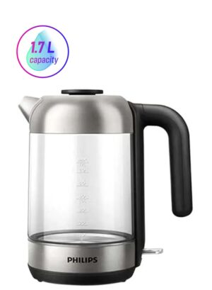 Philips Electric Kettle 1.7 L 2200 W HD9339/81, HD9339/80 Clear/Silver/Black