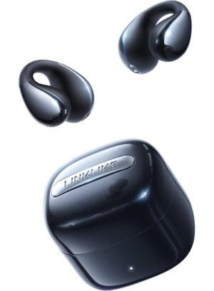 Linklike RingStar Air Open-Ear Wireless Headphones, Dual Device Connectivity, AI Noise-Cancelling Mic, 50+ Hrs Playtime, Quick Charge, All-Day Comfort Fit Earbuds for...